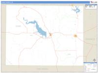 Coke County, TX Wall Map Zip Code