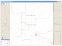 Collingsworth County, TX Wall Map Zip Code