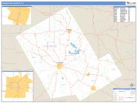 Comanche County, TX Wall Map