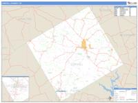 Coryell County, TX Wall Map Zip Code