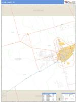 Ector County, TX Wall Map Zip Code