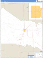 Foard County, TX Wall Map Zip Code