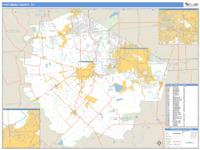 Fort Bend County, TX Wall Map Zip Code