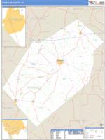Gonzales County, TX Wall Map Zip Code