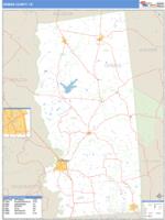 Grimes County, TX Wall Map Zip Code
