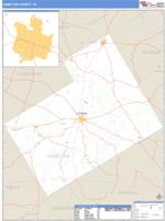Hamilton County, TX Wall Map Zip Code