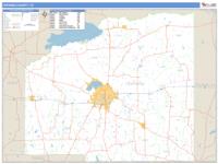 Hopkins County, TX Wall Map Zip Code