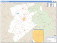 Houston County, TX Wall Map