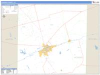Howard County, TX Wall Map Zip Code