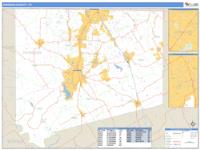 Johnson County, TX Wall Map Zip Code
