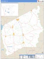 Leon County, TX Wall Map Zip Code