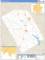 Limestone County, TX Wall Map Zip Code