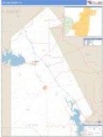 Live Oak County, TX Wall Map Zip Code