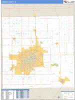 Lubbock County, TX Wall Map Zip Code