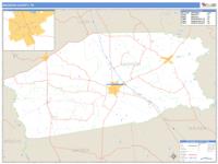 Madison County, TX Wall Map Zip Code