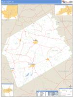 Milam County, TX Wall Map Zip Code