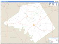 Mills County, TX Wall Map Zip Code