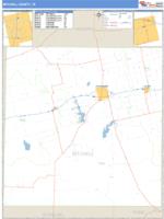 Mitchell County, TX Wall Map Zip Code