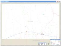 Oldham County, TX Wall Map Zip Code