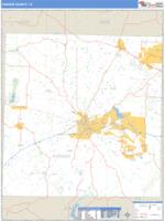 Parker County, TX Wall Map Zip Code