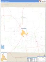 Scurry County, TX Wall Map Zip Code