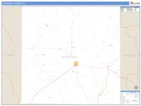 Stonewall County, TX Wall Map Zip Code