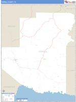 Terrell County, TX Wall Map Zip Code