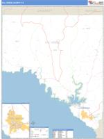 Val Verde County, TX Wall Map Zip Code