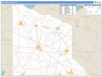 Van Zandt County, TX Wall Map Zip Code