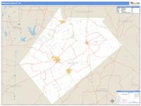Wilson County, TX Wall Map Zip Code