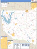 Wood County, TX Wall Map Zip Code