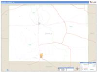 Zavala County, TX Wall Map Zip Code