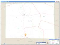 Zavala County, TX Wall Map