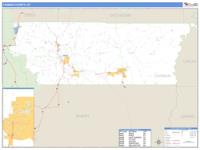 Carbon County, UT Wall Map