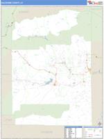 Duchesne County, UT Wall Map Zip Code