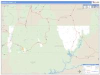 Garfield County, UT Wall Map Zip Code