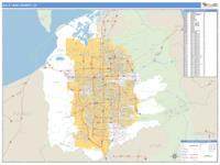 Salt Lake County, UT Wall Map Zip Code