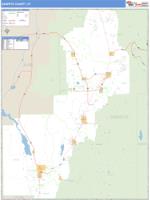Sanpete County, UT Wall Map Zip Code