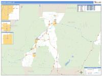 Sevier County, UT Wall Map Zip Code