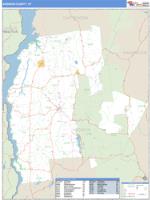 Addison County, VT Wall Map Zip Code