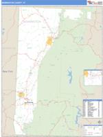 Bennington County, VT Wall Map Zip Code