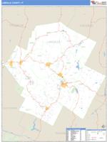 Lamoille County, VT Wall Map Zip Code
