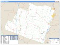 Orange County, VT Wall Map Zip Code