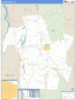 Rutland County, VT Wall Map Zip Code