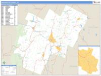 Washington County, VT Wall Map Zip Code