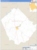 Appomattox County, VA Wall Map