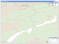 Bland County, VA Wall Map Zip Code