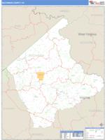 Buchanan County, VA Wall Map Zip Code
