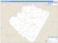 Buckingham County, VA Wall Map Zip Code
