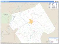 Carroll County, VA Wall Map